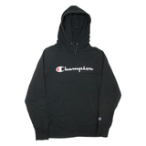 CHAMPION Mens Black Hoodie L