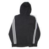 ADIDAS Womens Black Hoodie Full Zip L