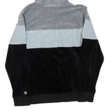 FILA Velour Womens Grey Hoodie Full Zip XL