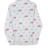 PUMA Mens White Hoodie S