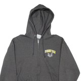 CHAMPION Oregon Tech Mens Grey Hoodie Full Zip USA L