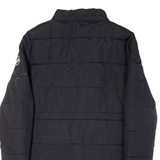 DIESEL Womens Puffer Coat Black Nylon S