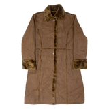 Womens Trench Jacket Brown M