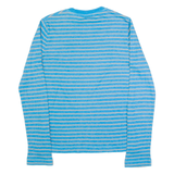 HOLLISTER Striped Mens T-Shirt Blue Long Sleeve S