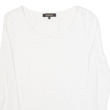 JAEGER Womens T-Shirt White 3/4 Sleeve S