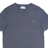 FARAH Mens T-Shirt Blue L
