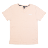 BENCH Womens T-Shirt Pink V-Neck UK 8