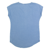 MASSIMO DUTTI Mens T-Shirt Blue V-Neck XS