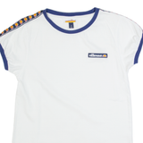 ELLESSE Womens T-Shirt White UK 8