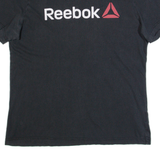 REEBOK Mens T-Shirt Black L