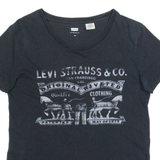 LEVI'S Womens T-Shirt Black XS