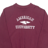 HEALTHKNIT Mens Sweatshirt Maroon Crew Neck USA XL