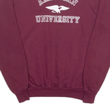 HEALTHKNIT Mens Sweatshirt Maroon Crew Neck USA XL