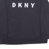 DKNY Womens Sweatshirt Black Crew Neck XL