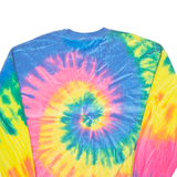 RIPPLE JUNCTION Rick And Morty Tie-Dye Mens Sweatshirt Blue Crew Neck M