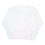 INDEPENDANT Tie-Dye Mens Sweatshirt White Crew Neck XL