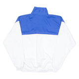 B&J Mens Sweatshirt White 1/4 Zip 90s M