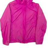 JACK WOLFSKIN Womens Rain Jacket Pink Hooded UK 16