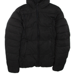 CHAMPION Womens Puffer Jacket Black Hooded M