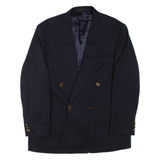 Mens Blazer Jacket Blue Wool XL