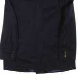 Mens Blazer Jacket Blue Wool XL