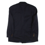 Mens Blazer Jacket Blue Wool XL