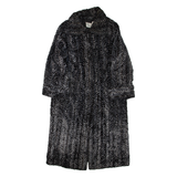 C.D.V Womens Coat Black Viscose Chevron XL