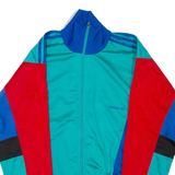 ADIDAS Mens Track Jacket Green Colourblock L