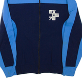 Mens Track Jacket Blue Colourblock M