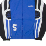 ADIDAS Mens Track Jacket Blue Colourblock L