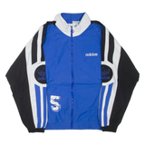 ADIDAS Mens Track Jacket Blue Colourblock L