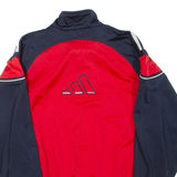 ADIDAS Mens Track Jacket Red Colourblock S