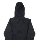 JACK WOLFSKIN Womens Track Jacket Black Hooded UK 12