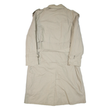 Belted Womens Trench Jacket Beige 2XL