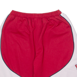 CHAMPION Valais Basketball #15 Mens Sports Shorts Red Colourblock L W28