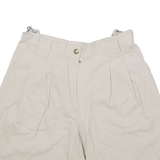 DECATHLON Pleated Womens Casual Shorts Beige S W28
