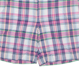 TOMMY HILFIGER Womens Casual Shorts Pink Plaid M W32