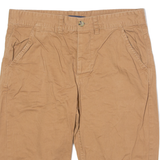 KANGOL Mens Chino Shorts Brown S W32