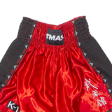 BOLO Martial Arts Mens Sports Shorts Red Colourblock S W22
