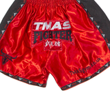 BOLO Martial Arts Mens Sports Shorts Red Colourblock S W22