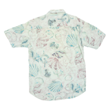Mens Shirt Blue Crazy Pattern S