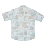 CARLETTI Mens Shirt Blue Crazy Pattern M
