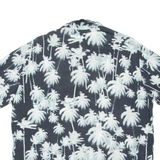 Q/S Mens Hawaiian Shirt Black Floral 2XL