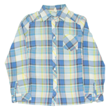 Womens Shirt Blue Check Long Sleeve S