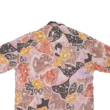 MCKAY Mens Shirt Brown Crazy Pattern XL