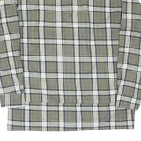 HEAVY FIRST CLASS Mens Flannel Shirt Green Check Long Sleeve L
