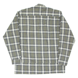 HEAVY FIRST CLASS Mens Flannel Shirt Green Check Long Sleeve L
