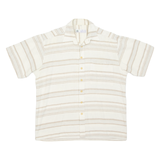 NEW TASTE Mens Shirt Beige Striped L