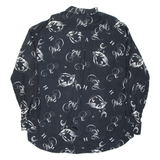 JOSEPH Mens Shirt Black Crazy Pattern Long Sleeve L