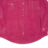 M.FINE AND SONS Mens Plain Shirt Red Long Sleeve XL